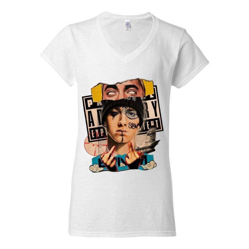 EMINEM V-Neck T-Shirt