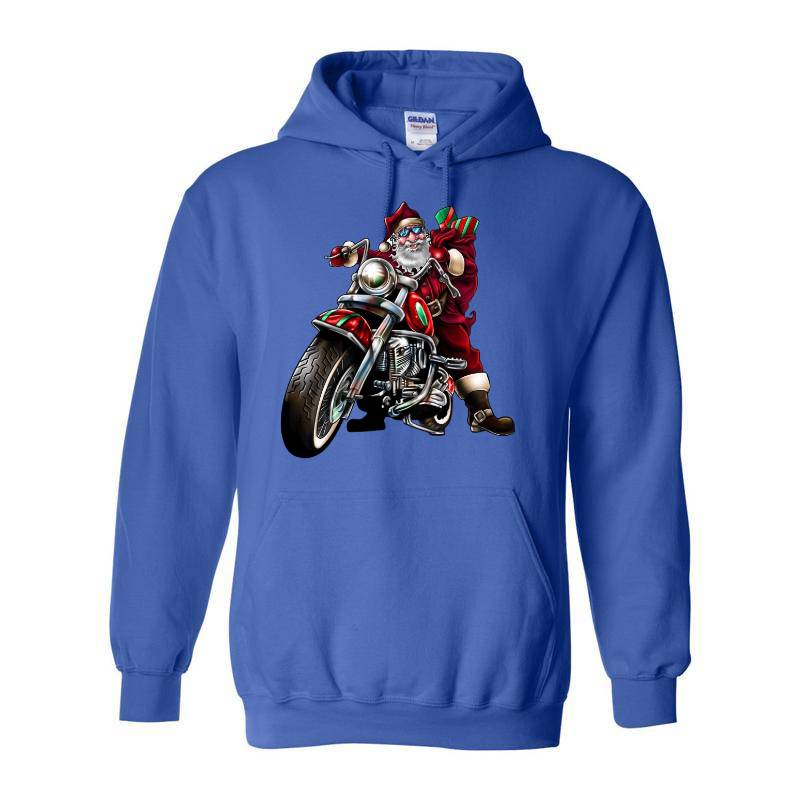 Motorcycle Santa Claus Hoodie