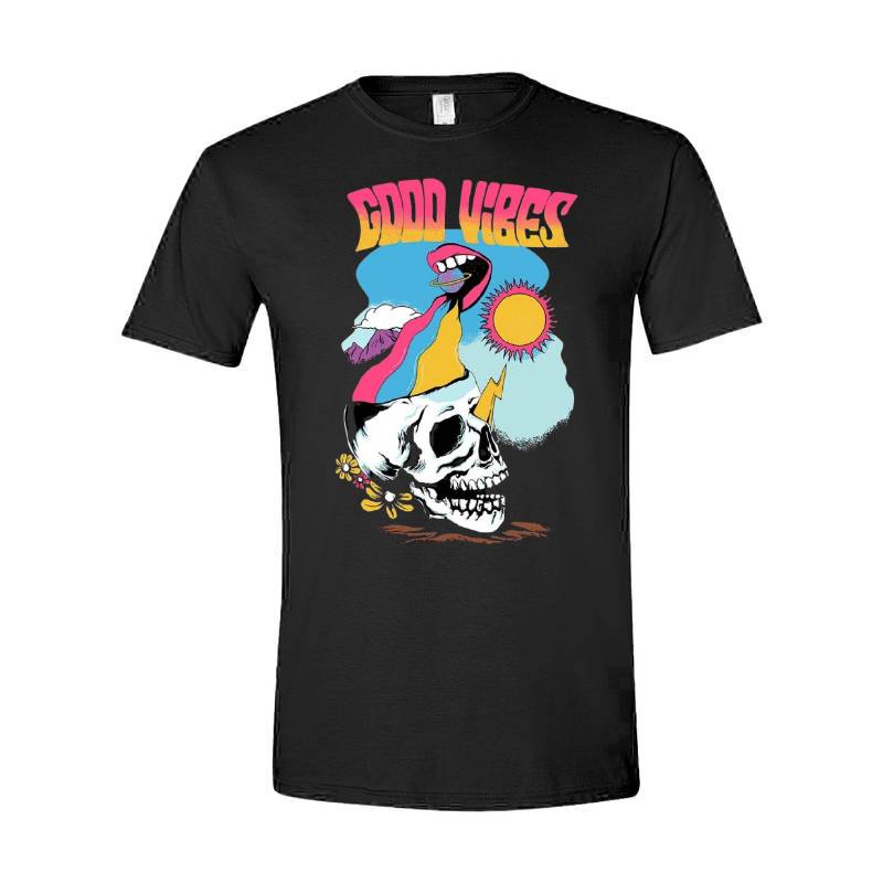 Good Vibes Skull T-Shirt