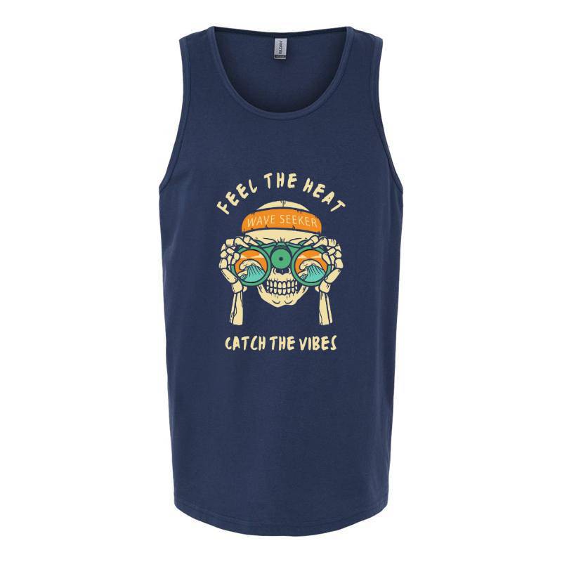 Catch The Vibes Skull Tank Top T-Shirt
