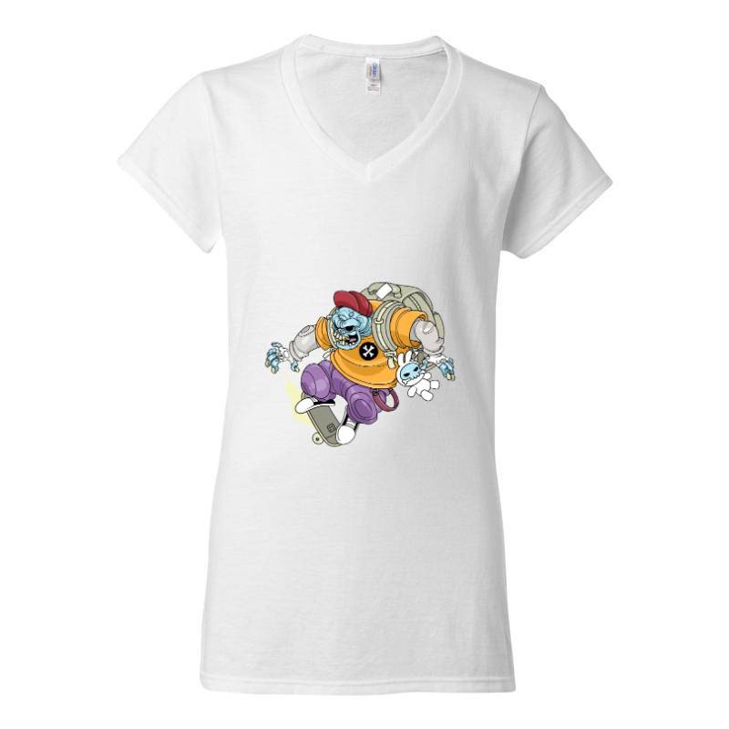 Monster Skate V-Neck T-Shirt