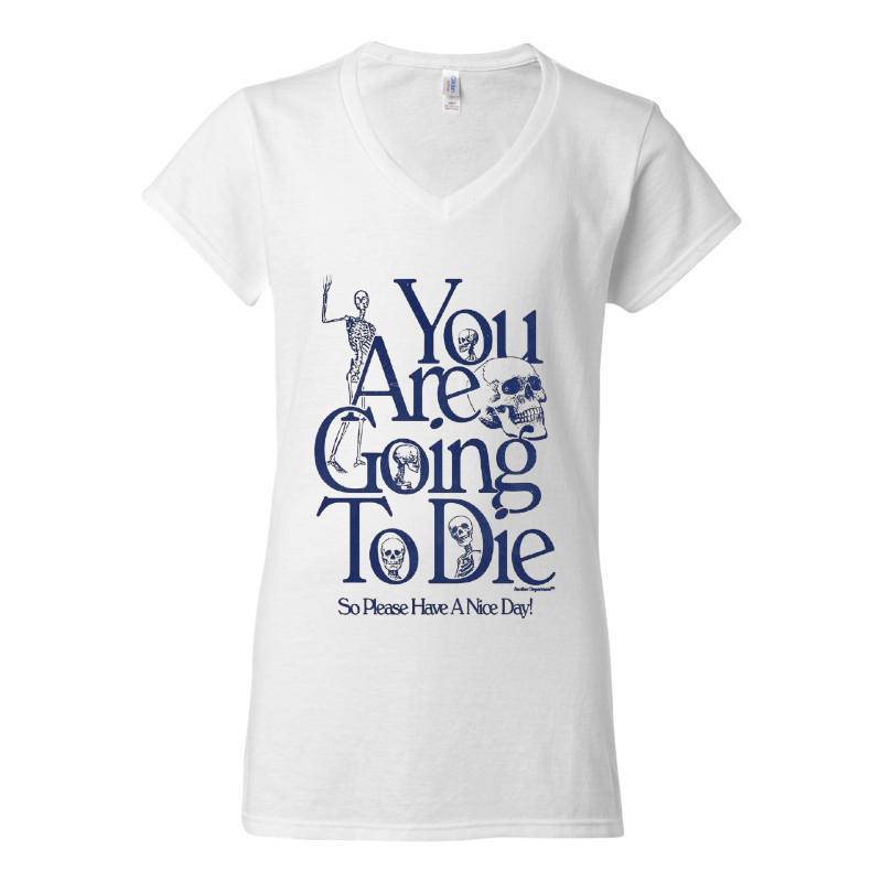 Cool Skull V-Neck T-Shirt