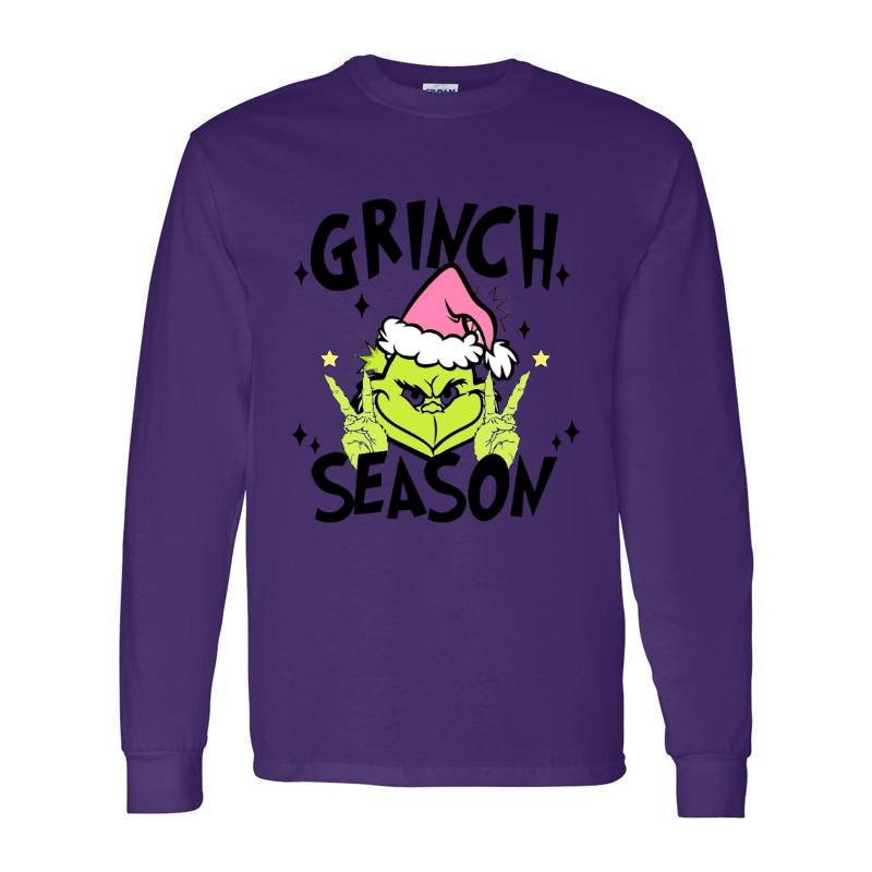 Cristmas Grinch Season Long Sleeve Shirt