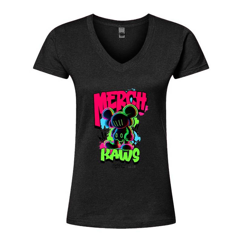Gangster Merch Kaws V-Neck T-Shirt