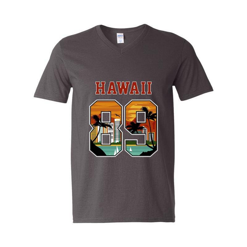 Hawaii 89 V-Neck T-Shirt