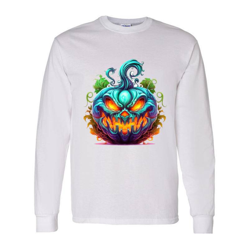 Scary Pumpkin Long Sleeve Shirt