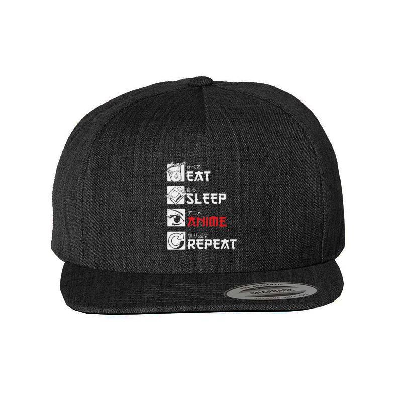 Eat Sleep Anime Repeat Classic Cap