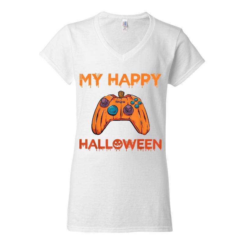 My Happy Halloween V-Neck T-Shirt