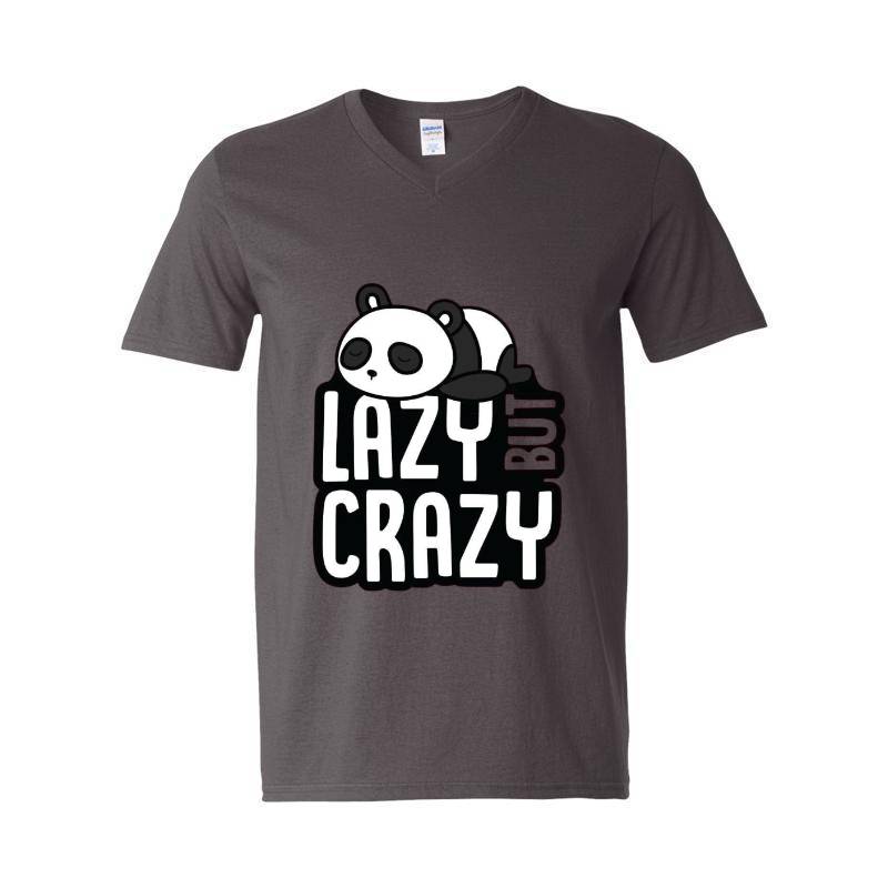 Lazy Crazy V-Neck T-Shirt
