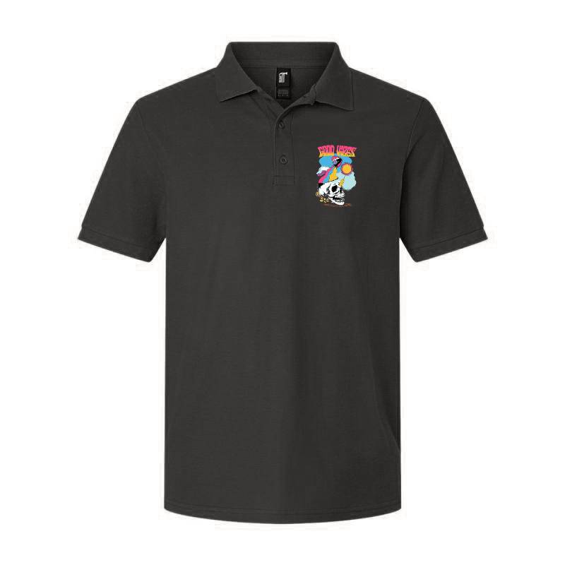 Good Vibes Skull Polo T-Shirt