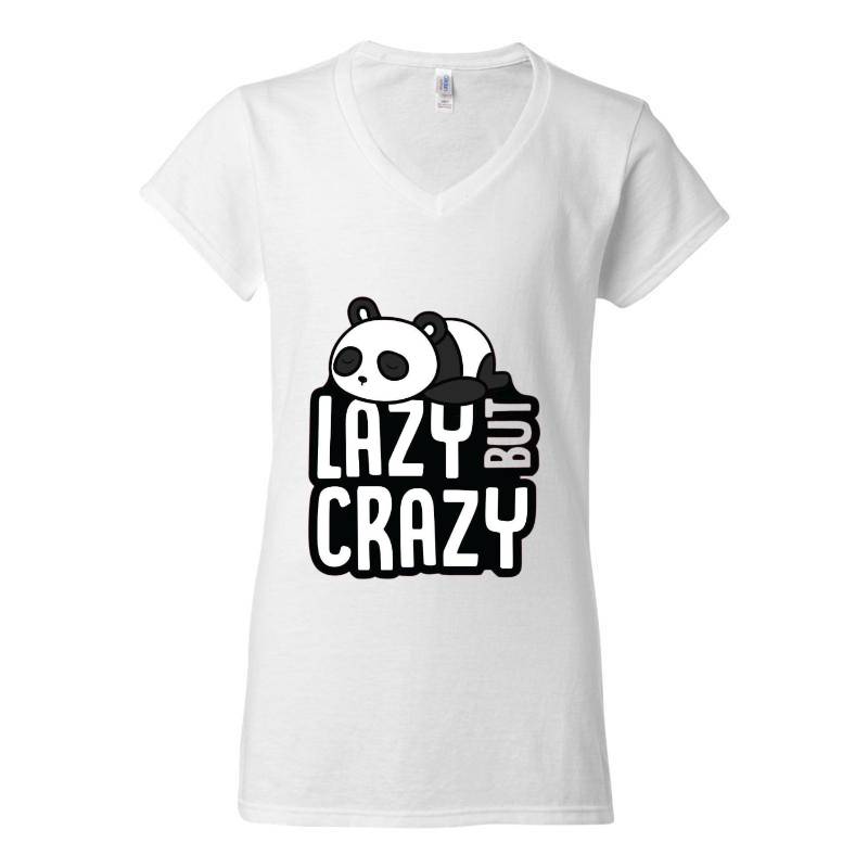 Lazy Crazy V-Neck T-Shirt