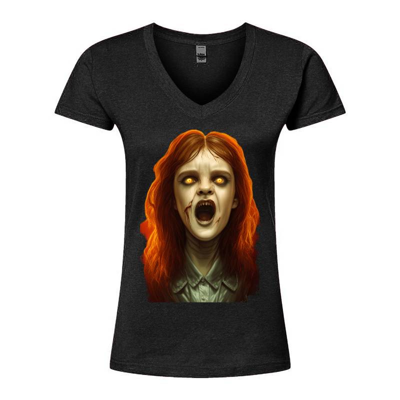 Halloween Horror Character V-Neck T-Shirt