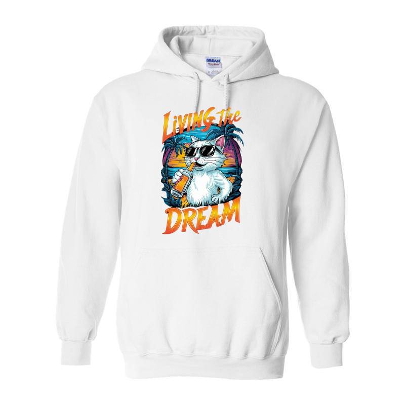 Living The Dream Cat Hoodie
