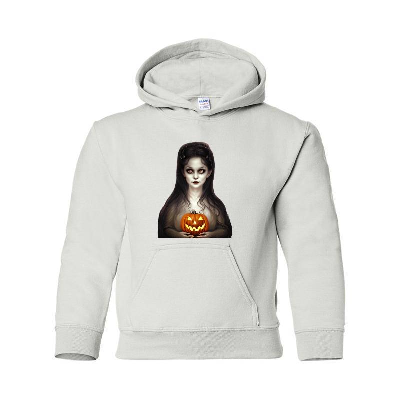Halloween A Cute Vampire Head Face Hooded Sweatshirt