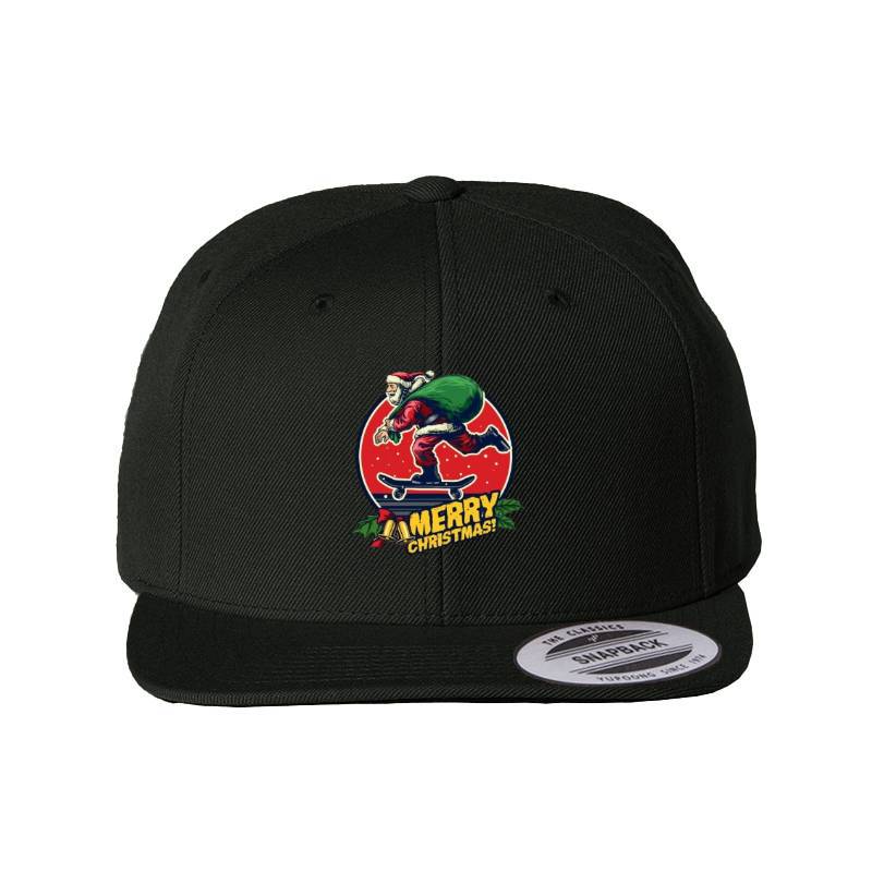 Skate Santa Claus Snapback Cap