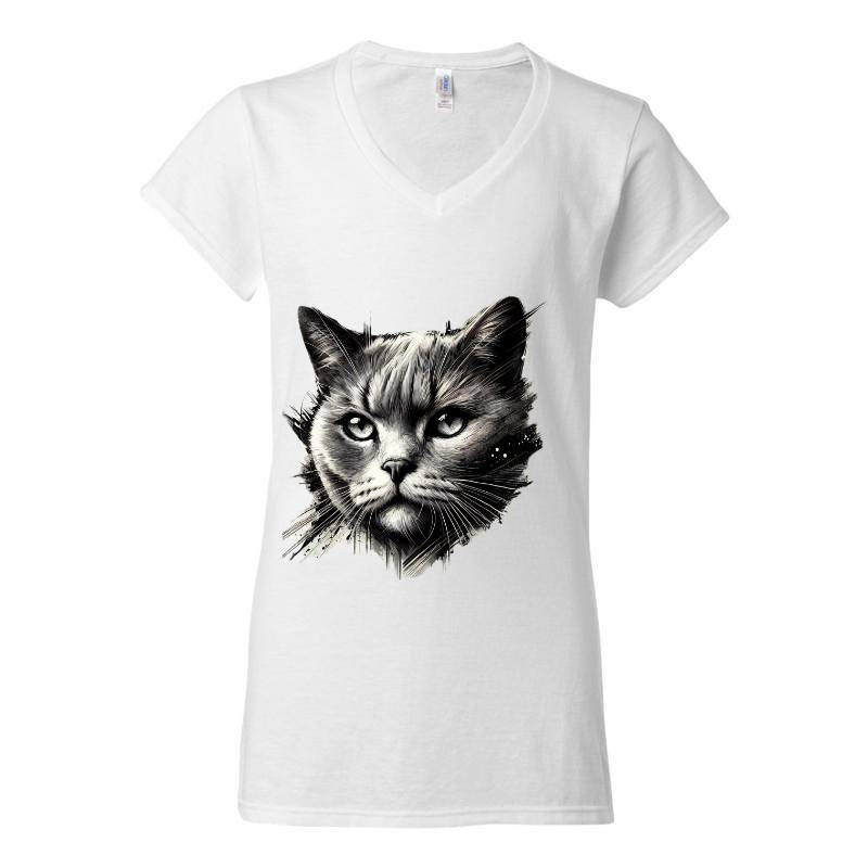 My Cat V-Neck T-Shirt