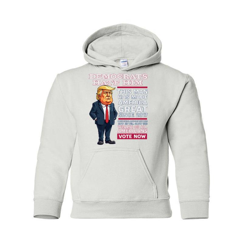 Trump Vote Tank Top Hooded Sweatshirt