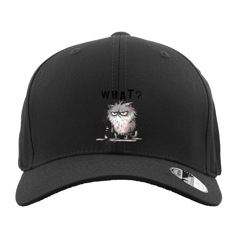 Funny Cat Coffee Sarcastic Meme Frazzled Cat Debie Hat