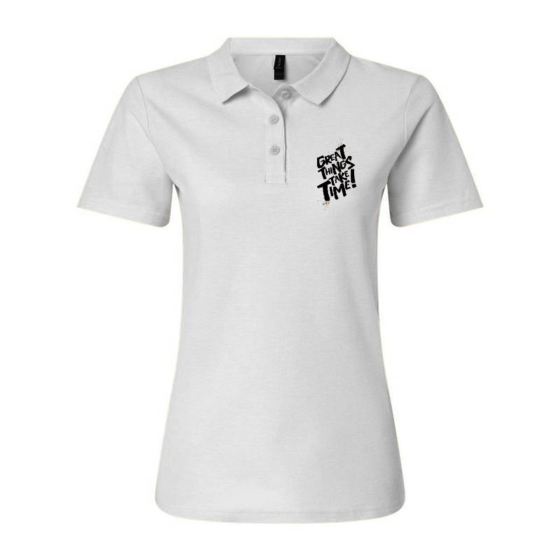 Great Things Take Time Polo T-Shirt
