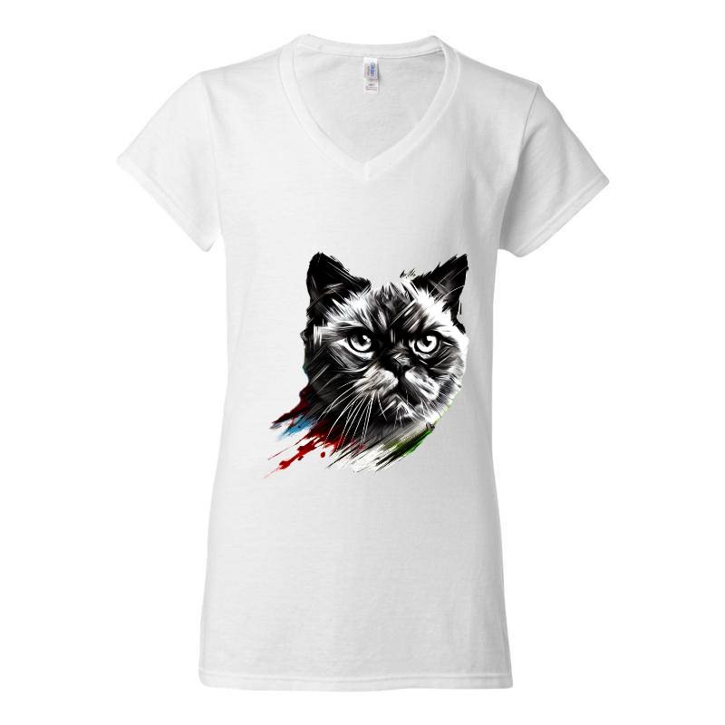 My Cat V-Neck T-Shirt