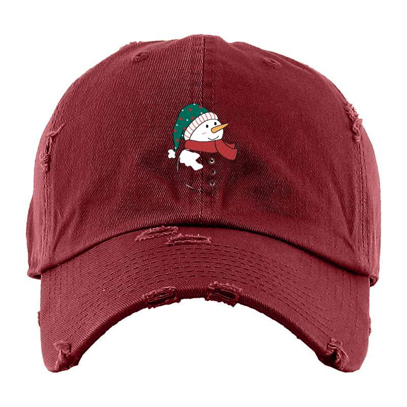 Snow man Baseball Cap