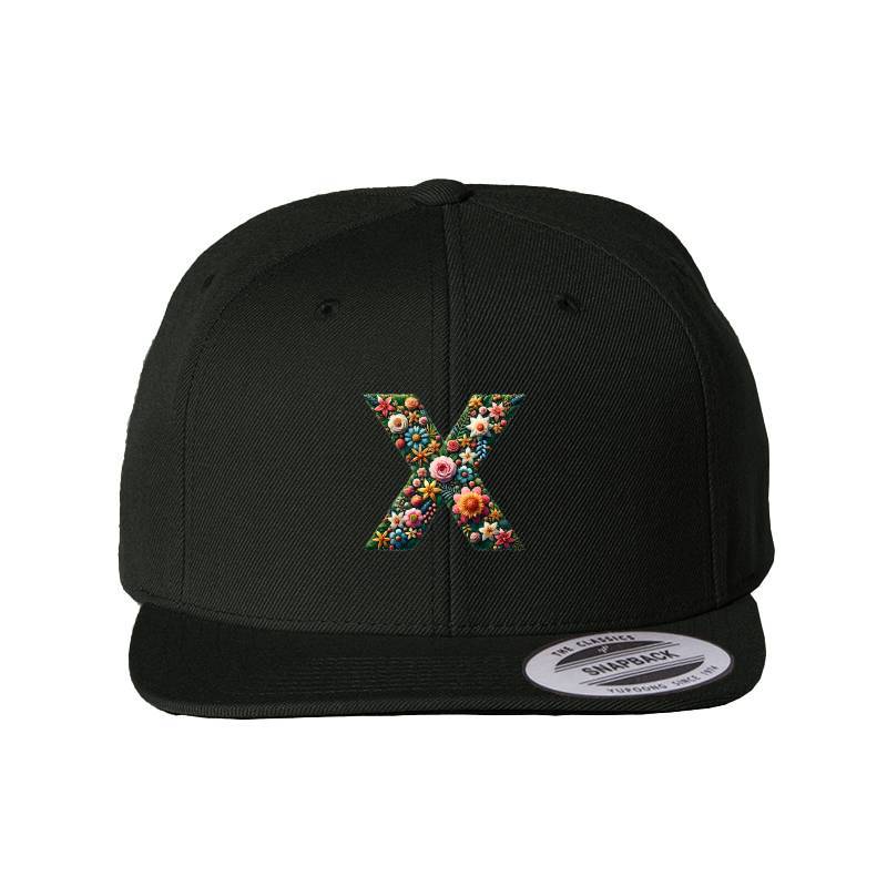 Letter X Snapback Cap
