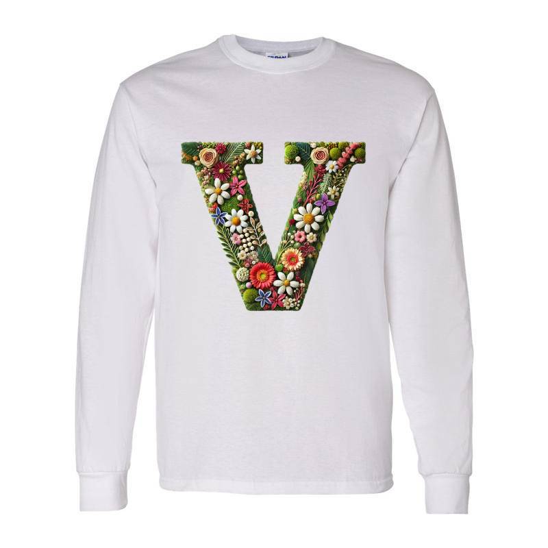 Letter V Long Sleeve Shirt