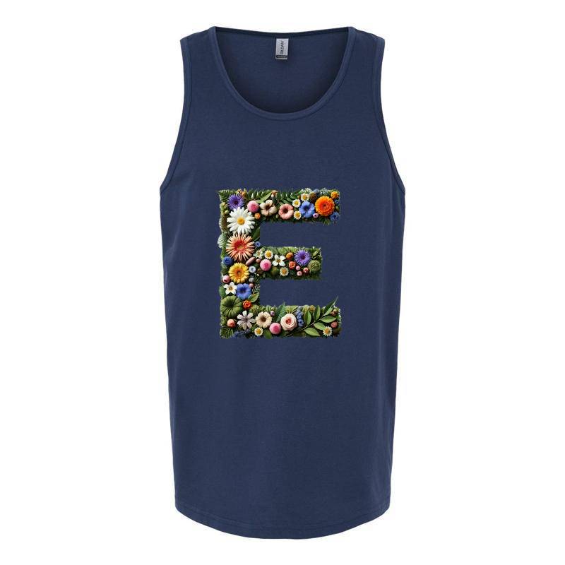 Letter E Tank Top T-Shirt