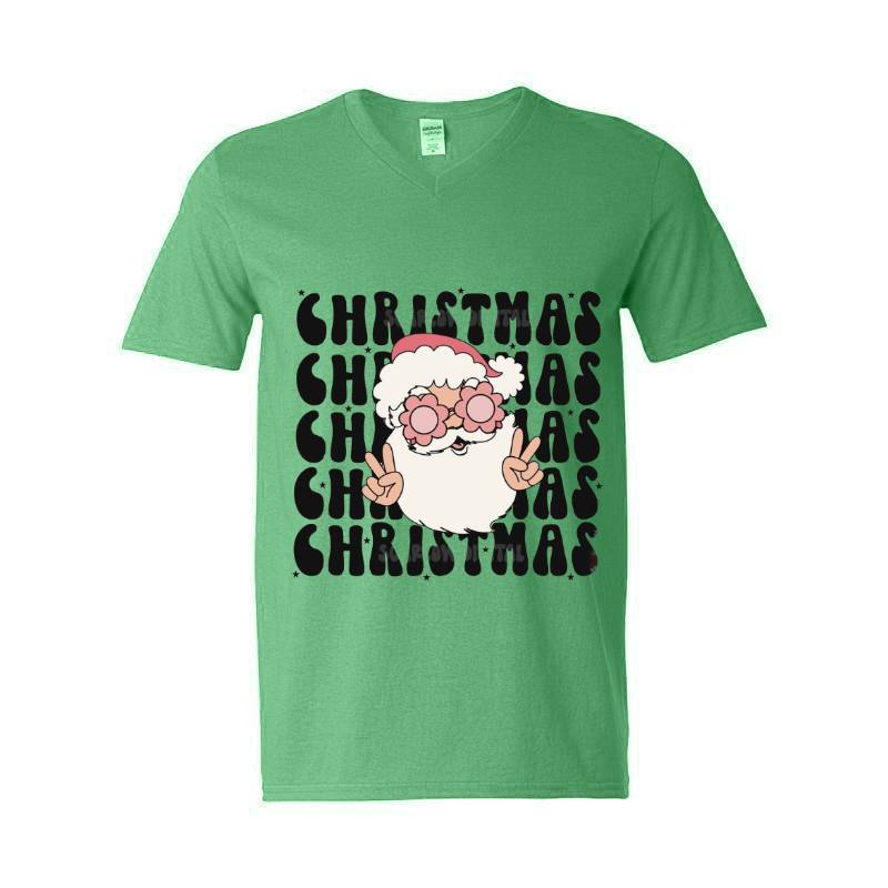 Cristmas Santa V-Neck T-Shirt