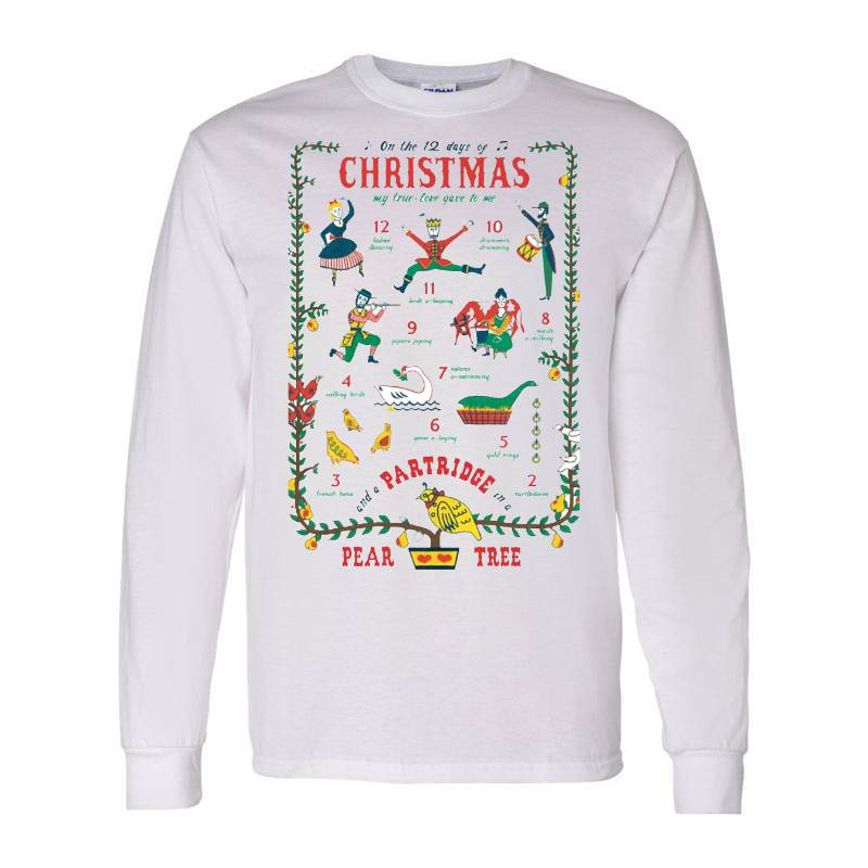 12 Days Of Christmas Long Sleeve Shirt