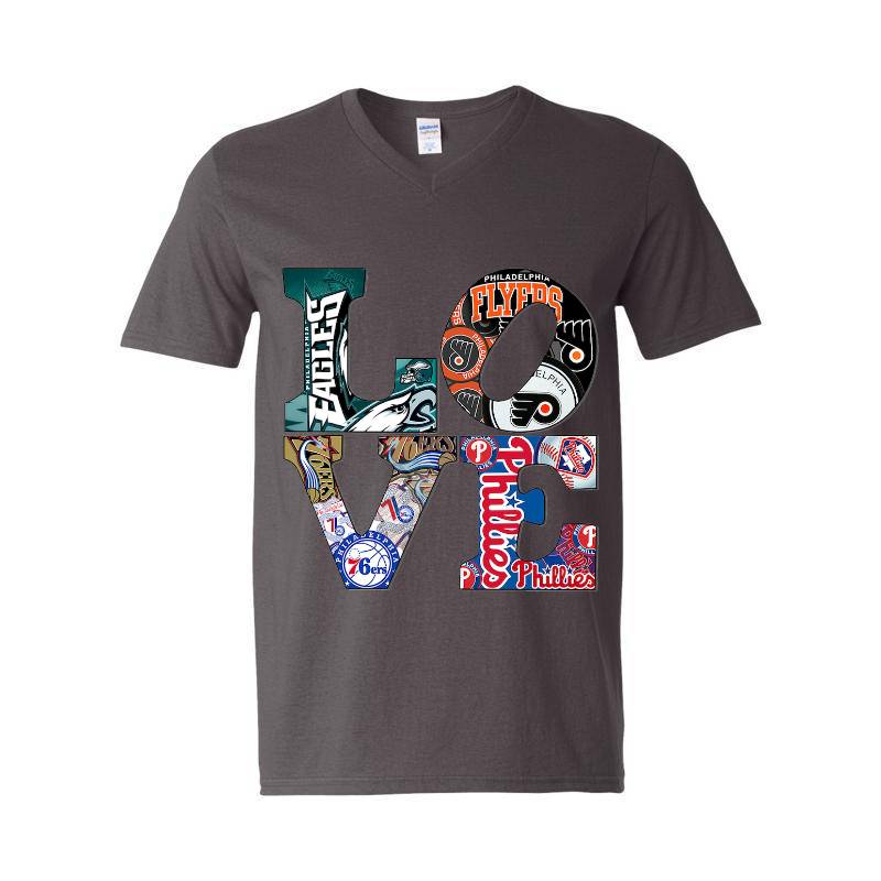 Philly Teams Love V-Neck T-Shirt