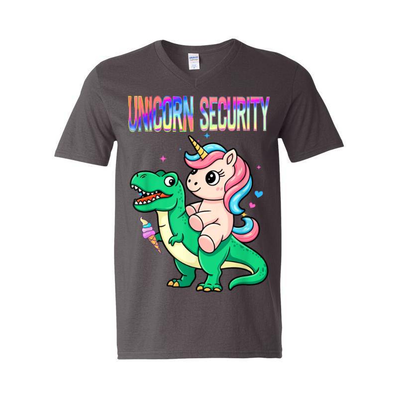 Unicorn Security V-Neck T-Shirt