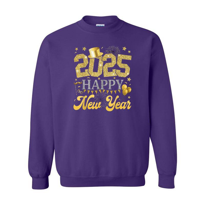 2025 Happy New Year Crewneck Sweatshirt 