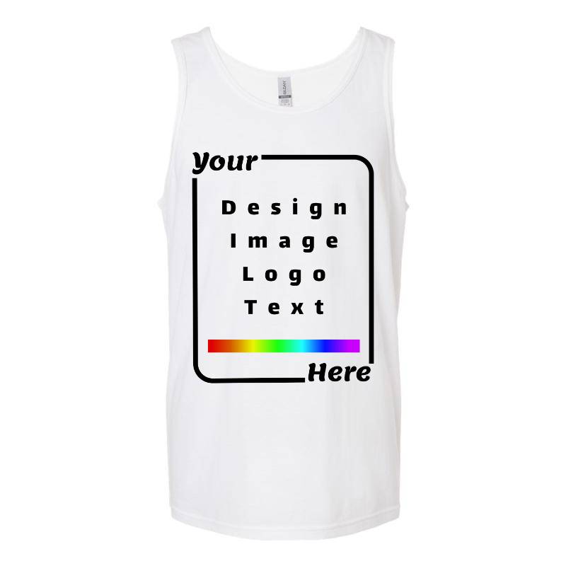 Your Design Here White Tank Top T-Shirt