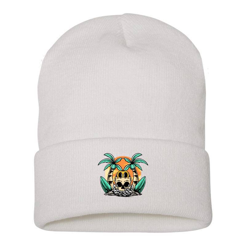 Palm and Skull Beanie