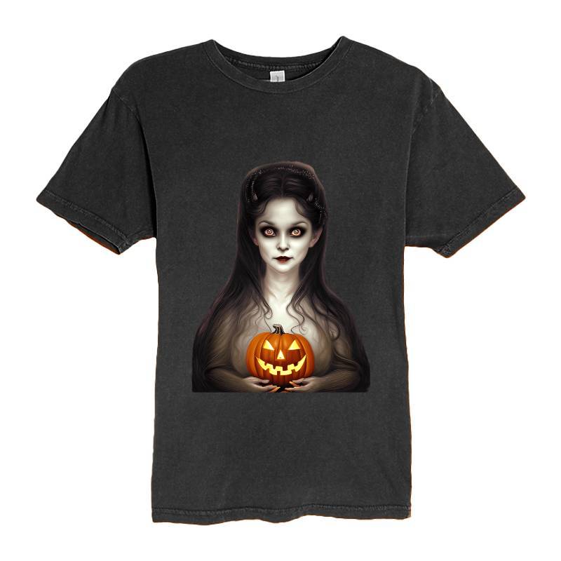 Halloween A Cute Vampire Head Face T-Shirt