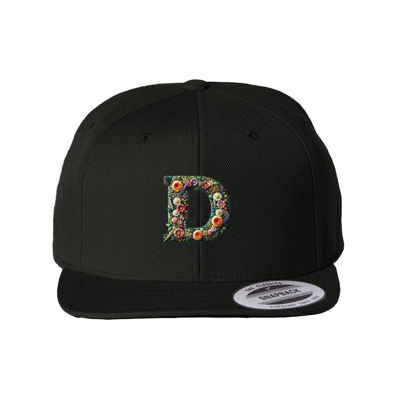 Letter D Snapback Cap