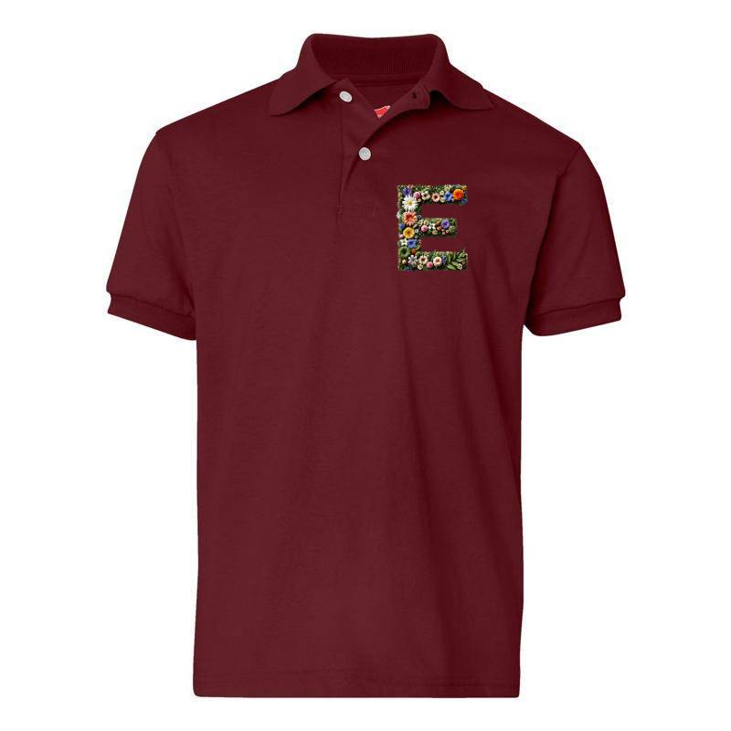 Letter E Polo T-Shirt
