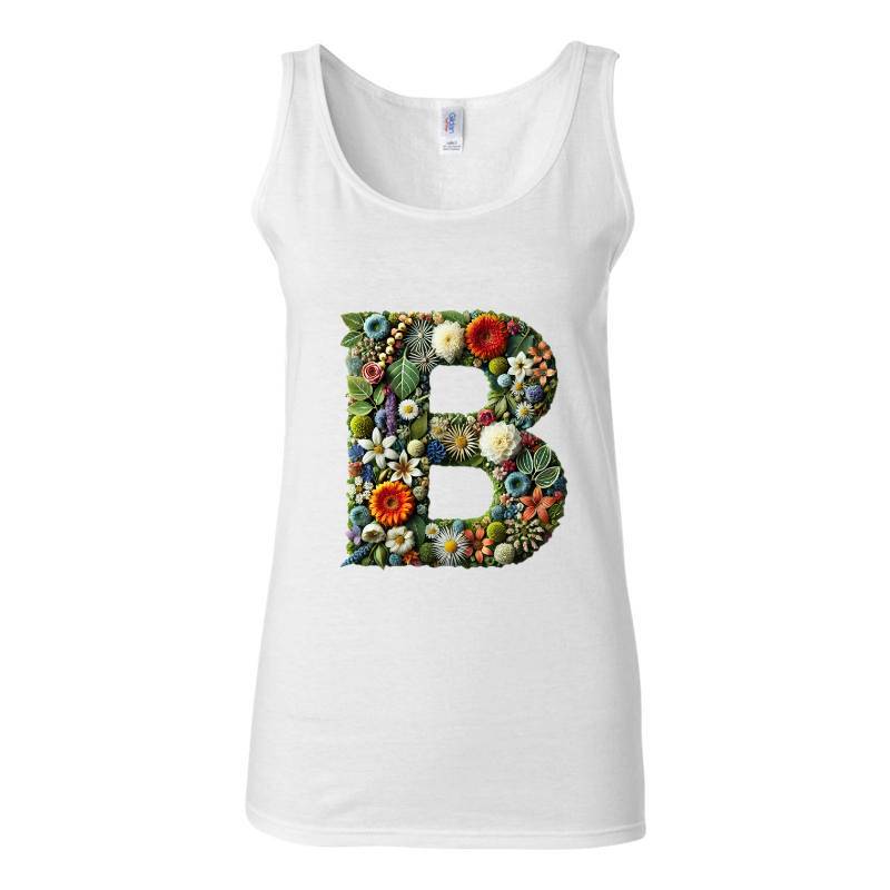 Letter B Tank Top T-Shirt