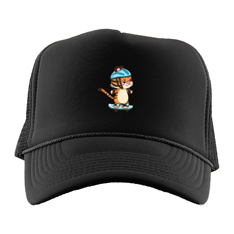 Skating Cat Trucker Hat