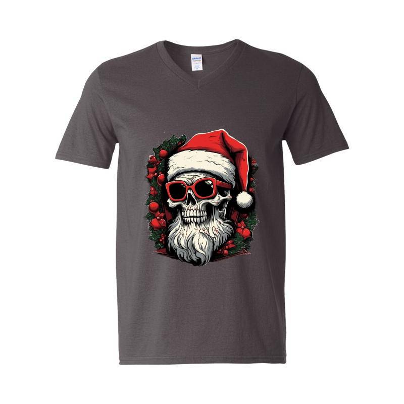 Skull Snat Claus V-Neck T-Shirt