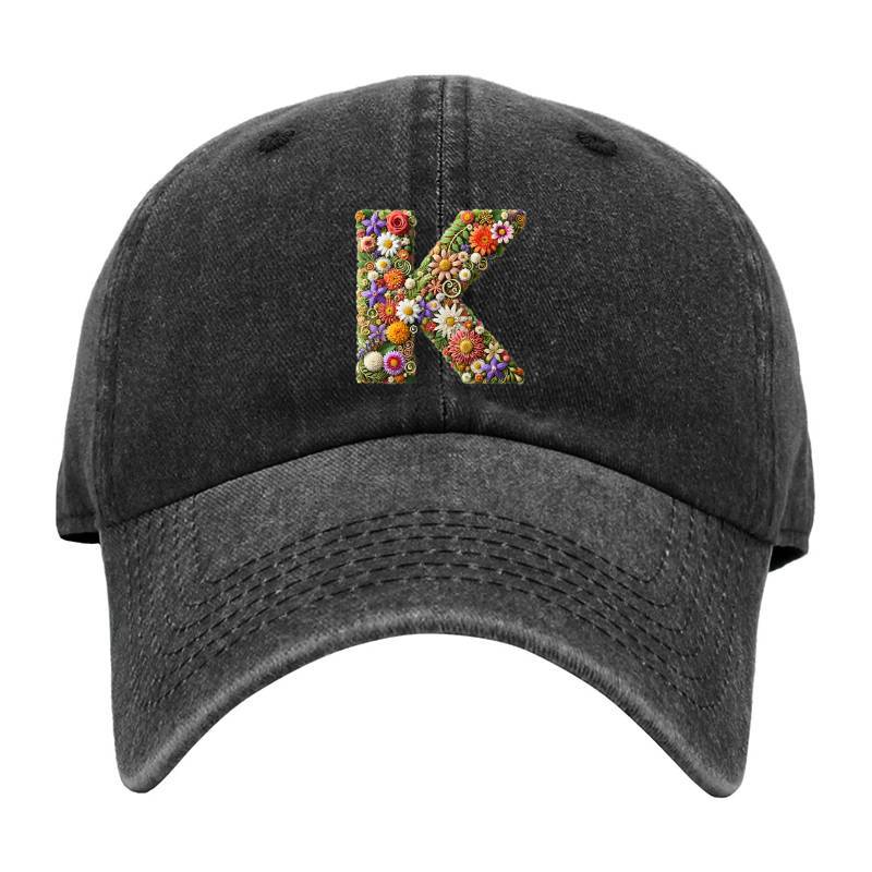 Letter K Baseball Cap