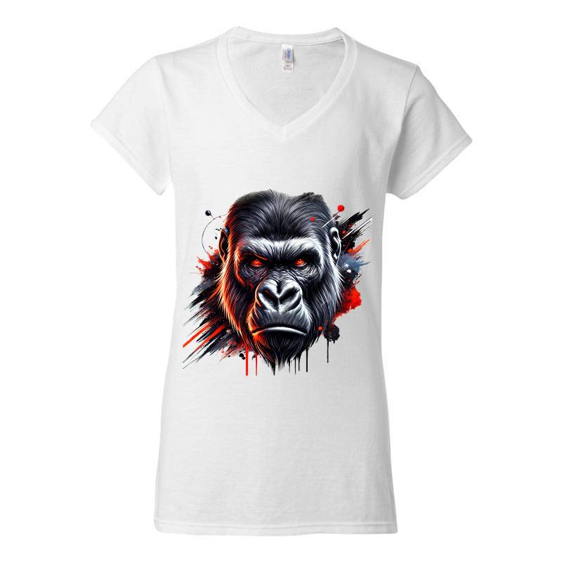 Gorilla V-Neck T-Shirt