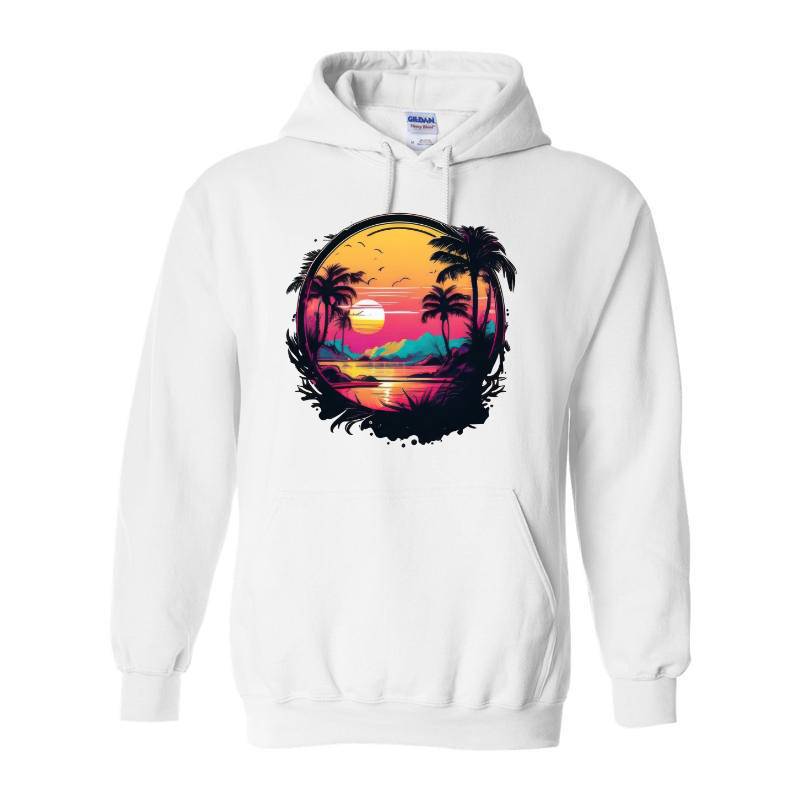 Sunset On The Tropical Island Hoodie
