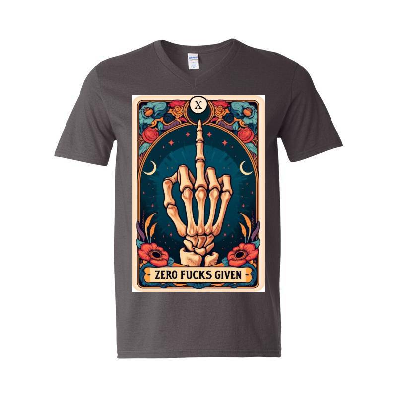 Zero Fucks Given V-Neck T-Shirt