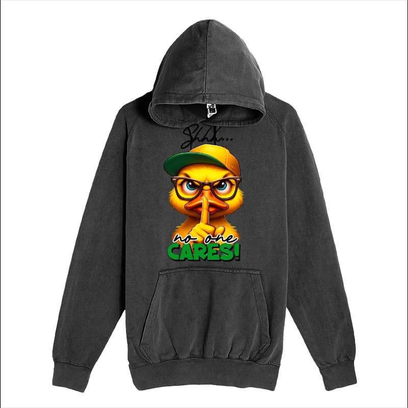 No One Cares Duck Hoodie