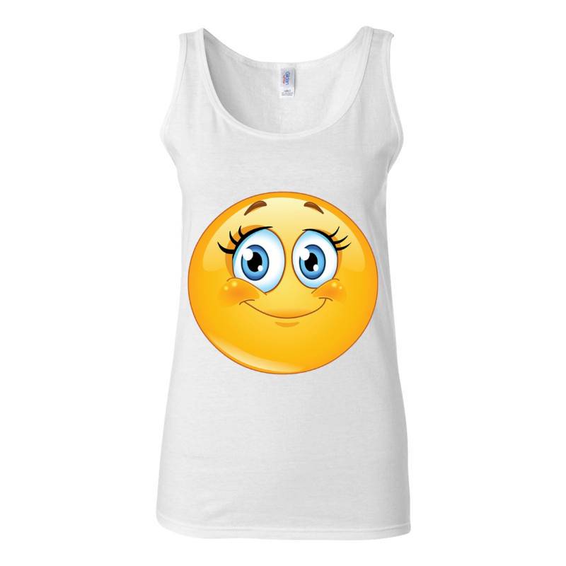 Cute Smiley Emoji Tank Top T-Shirt