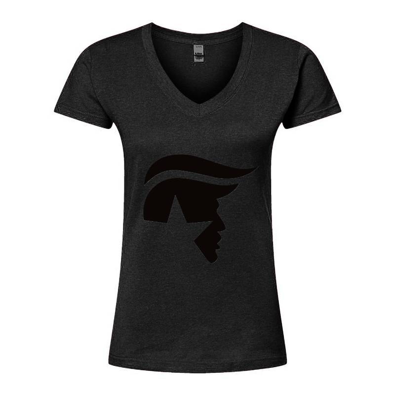 Trump Start Black V-Neck T-Shirt