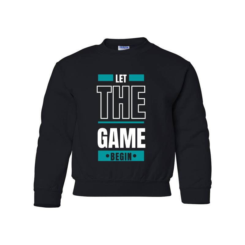 Let The Game Begin Youth Crewneck Sweatshirt 