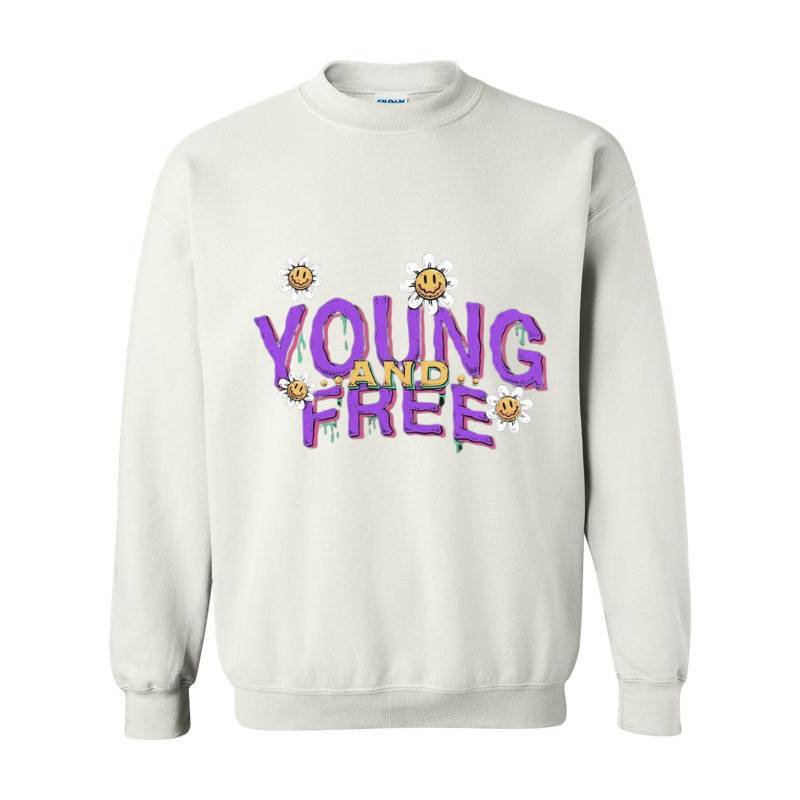 Young And Free Crewneck Sweatshirt 